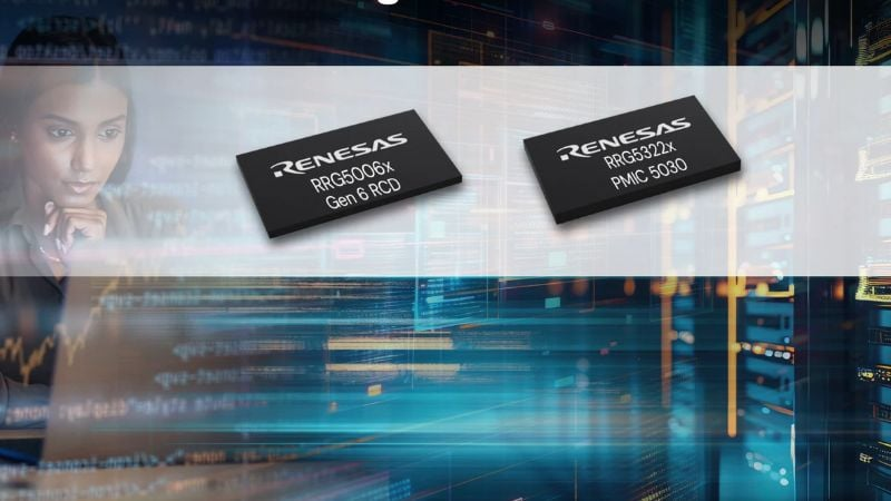 Renesas DDR5 Registered Clock Driver Breaks Glass Ceiling for Data Rates